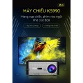 Máy chiếu Android KAW KS990, Tự động lấy nét, Tự động căn chỉnh 4 góc, Hỗ trợ video 4K, Chất lượng Full HD 1080p